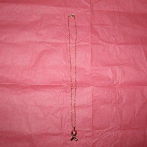 Ribbon Pendant Created With Swaroski Crystals